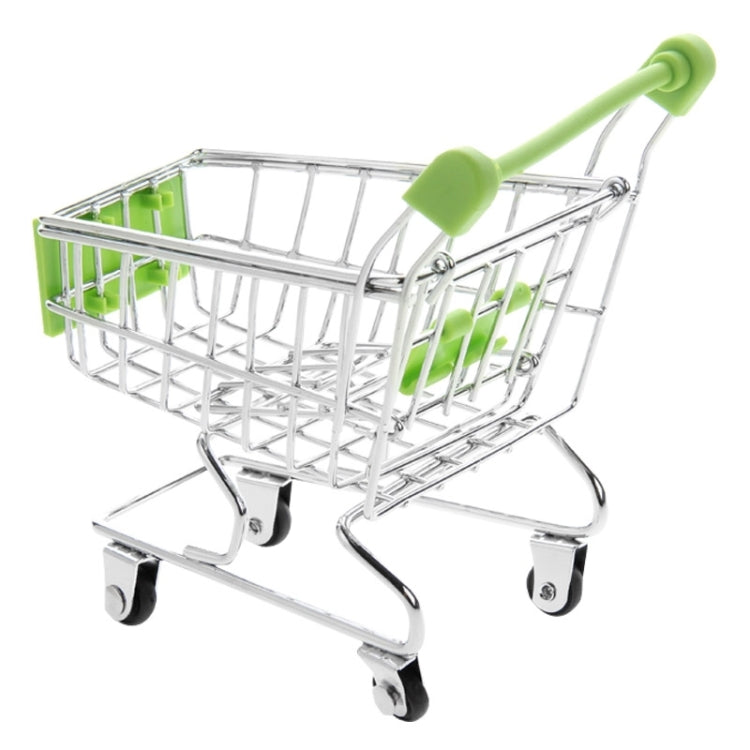 Universal Mini Grocery Shopping Cart Style Desktop Storage Box / Holder(Green) - Desktop Holder by PMC TechLife | Online Shopping South Africa | PMC TechLife
