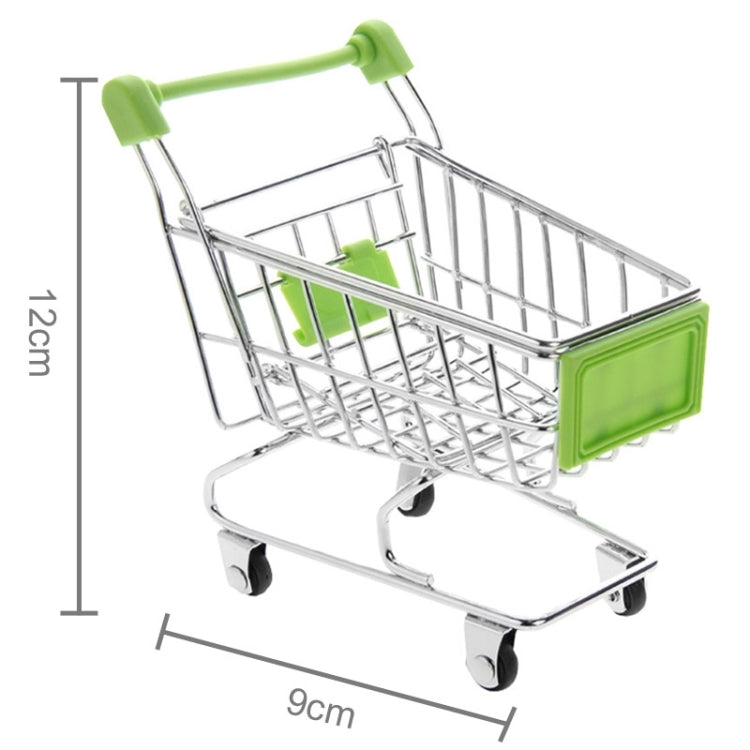 Universal Mini Grocery Shopping Cart Style Desktop Storage Box / Holder(Green) - Desktop Holder by PMC TechLife | Online Shopping South Africa | PMC TechLife