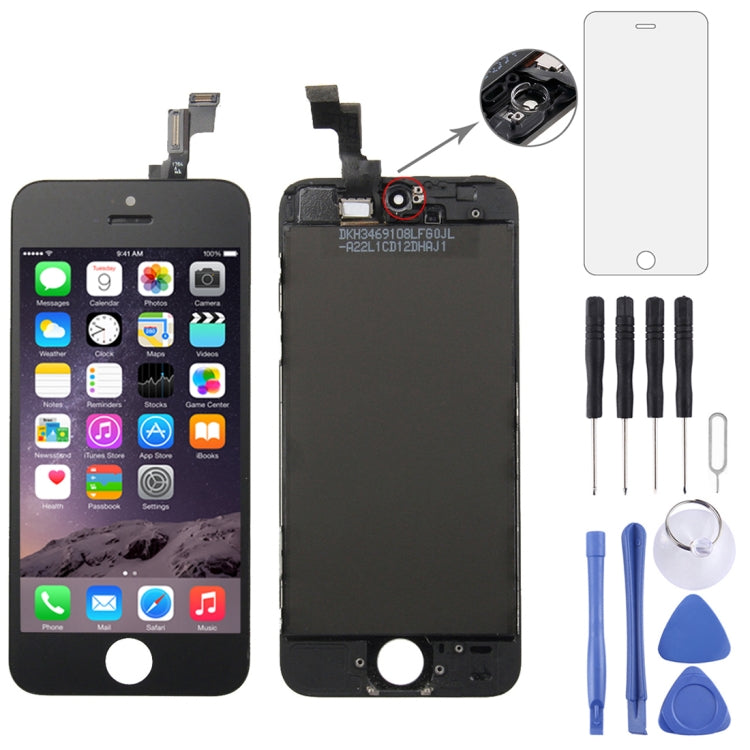Digitizer Assembly (Original LCD + Frame + Touch Panel) for iPhone 5S(Black) - free shipping - PMC TechLife - Order now!