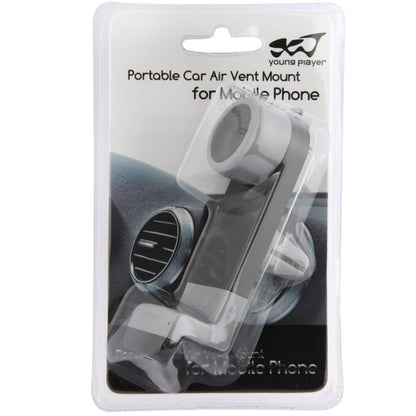 Portable Air Vent Car Mount Holder, For iPhone, Galaxy, Sony, Lenovo, HTC, Huawei, and other Smartphones (Black + Grey) - Car Holders by PMC Jewellery | Online Shopping South Africa | PMC Jewellery