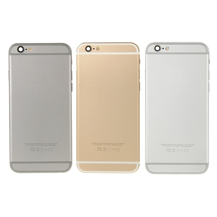 Full Housing Back Cover with Power Button & Volume Button Flex Cable & Charging Port Flex Cable & Speaker Ringer Buzzer for iPhone 6(Gold) - iPhone 6/6 Plus Parts by PMC TechLife | Online Shopping South Africa | PMC TechLife