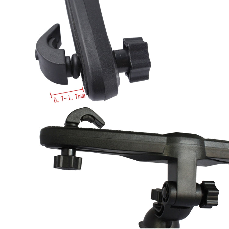 360 Degree Rotation Universal Car Mount Bracket Back Car Seat Holder, For iPad Air / New iPad  / iPad 4 / iPad mini 1 / 2 / 3  / P3200 / T3100 / P5200 / 7-10 inch Tablet PC(Black) - Car Holders by PMC Jewellery | Online Shopping South Africa | PMC Jewellery