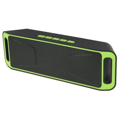 Portable Stereo Wireless Bluetooth Music Speaker, Support Hands-free Answer Phone & FM Radio & TF Card, For iPhone, Galaxy, Sony, Lenovo, HTC, Huawei, Google, LG, Xiaomi, other Smartphones(Green) - Desktop Speaker by PMC Jewellery | Online Shopping South Africa | PMC Jewellery