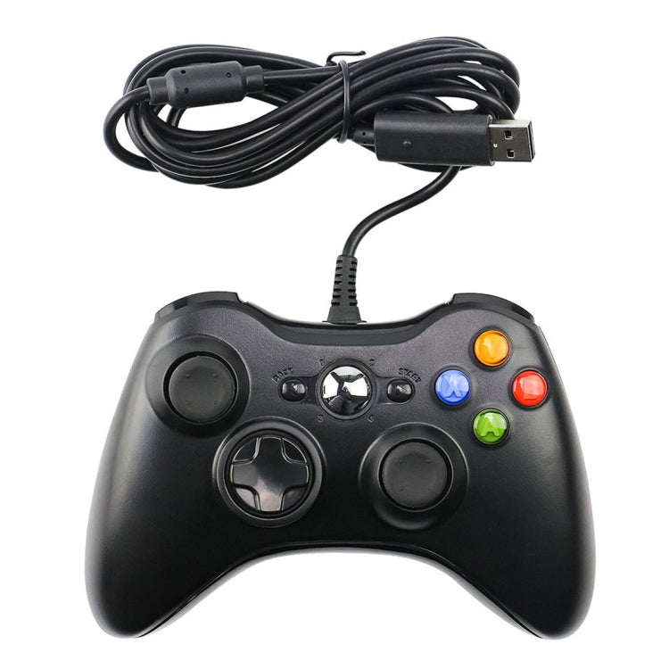 USB 2.0 Wired Controller Gamepad for XBOX360, Plug and Play, Cable Length: 2.5m(Black) - Gamepad by PMC Jewellery | Online Shopping South Africa | PMC Jewellery