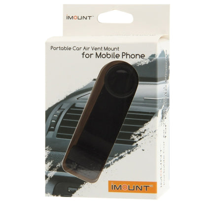 iMount 360 Degree Rotatable Portable Car Air Vent Mount, For iPhone, Galaxy, Huawei, Xiaomi, Lenovo, Sony, LG, HTC and Other Smartphones(Black) - Car Holders by PMC Jewellery | Online Shopping South Africa | PMC Jewellery