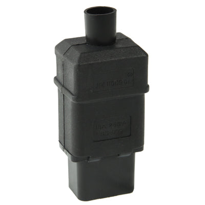 3 Prong Female AC Wall Universal Travel Power Socket Plug Adaptor(Black) - Plug Adaptor by PMC TechLife | Online Shopping South Africa | PMC TechLife