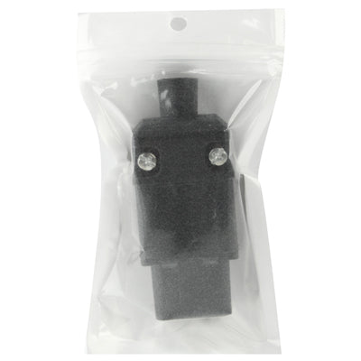 3 Prong Female AC Wall Universal Travel Power Socket Plug Adaptor(Black) - Plug Adaptor by PMC TechLife | Online Shopping South Africa | PMC TechLife