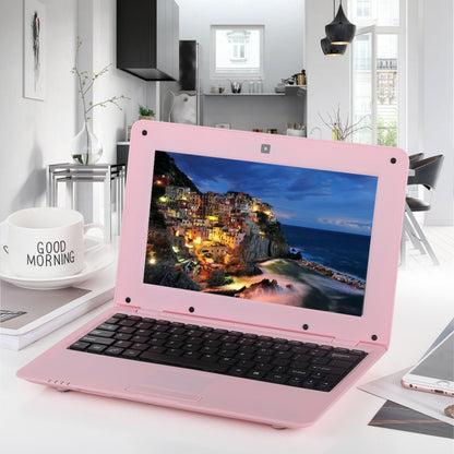 10.1 inch Notebook PC, 1GB+8GB, Android 6.0 A33 Dual-Core ARM Cortex-A9 up to 1.5GHz, WiFi, SD Card, U Disk(Pink) - Android OS by PMC Jewellery | Online Shopping South Africa | PMC Jewellery