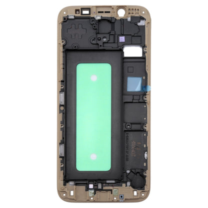 For Galaxy J730  Front Housing LCD Frame Bezel Plate(Gold) - Frame Bezel Plate by PMC Jewellery | Online Shopping South Africa | PMC Jewellery