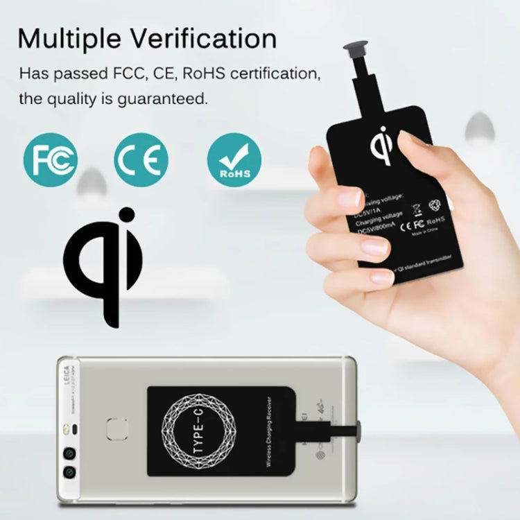 5V 800mA Qi Standard Wireless Charging Receiver with USB-C / Type-C Port - free shipping - PMC TechLife - Order now!