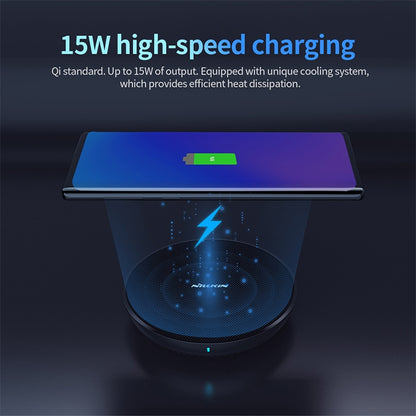 NILLKIN MC035 Power Flash Qi Standard High Speed Wireless Charger (Classic Nylon) - Wireless Charger by NILLKIN | Online Shopping South Africa | PMC Jewellery