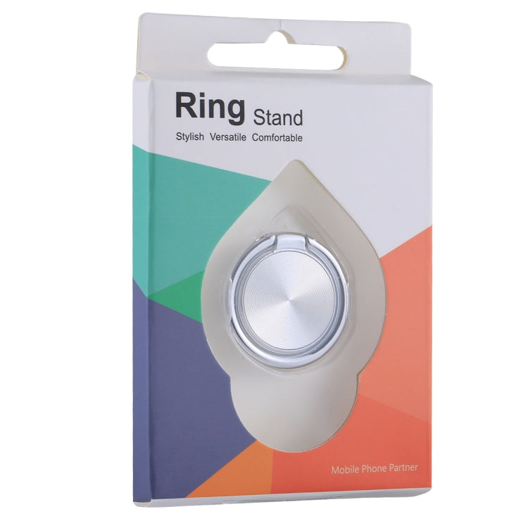 Universal CD Pattern Metal Mobile Phone Ring Holder(Silver) - Ring Holder by PMC TechLife | Online Shopping South Africa | PMC TechLife