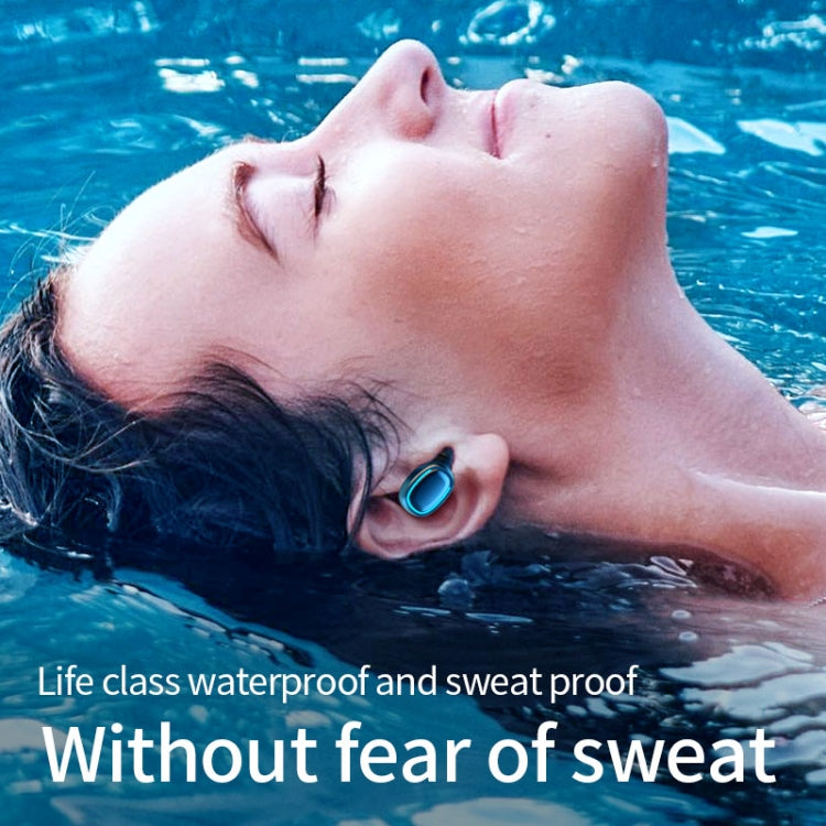 C1 Bluetooth 5.0 TWS Circular Chimney Touch Digital Display True Wireless Bluetooth Earphone with Charging Box(Black) - TWS Earphone by PMC TechLife | Online Shopping South Africa | PMC TechLife