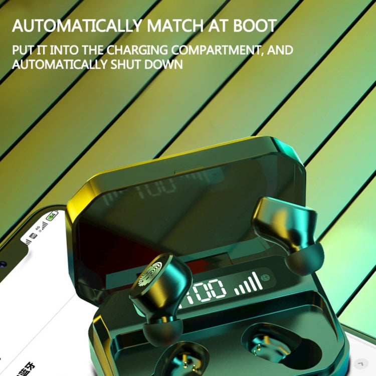 M8 Bluetooth 5.0 TWS Touch Digital Display True Wireless Bluetooth Earphone with Charging Box(White) - TWS Earphone by PMC TechLife | Online Shopping South Africa | PMC TechLife