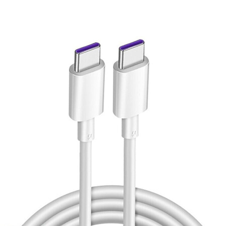Original Huawei CP43 5A USB-C / Type-C to USB-C / Type-C Fast Charging Data Cable, Cable Length: 1m (White) - USB-C & Type-C Cable by Huawei | Online Shopping South Africa | PMC TechLife | Buy Now Pay Later Mobicred
