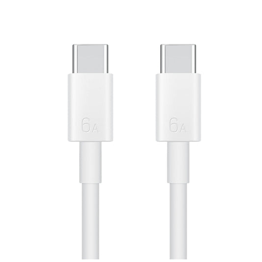 Original Huawei CC800 6A Type-C / USB-C to Type-C / USB-C Charging Data Cable, Length: 1.8m (White) - USB-C & Type-C Cable by Huawei | Online Shopping South Africa | PMC Jewellery | Buy Now Pay Later Mobicred