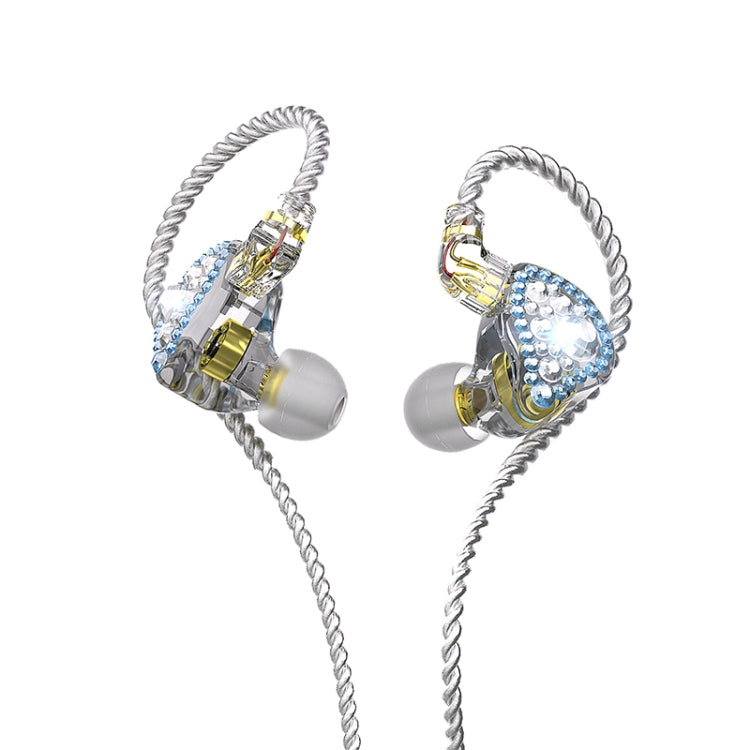 CVJ Liuli 3.5mm In-ear Wired Headphones,Length 1.25m (Blue) - In Ear Wired Earphone by CVJ | Online Shopping South Africa | PMC Jewellery