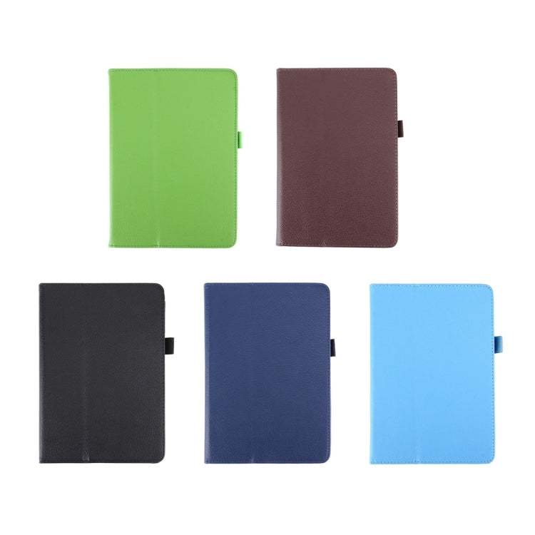 For Galaxy Tab A 10.1 (2016) / P585 Litchi Texture Horizontal Flip Leather Case with Holder(Black) - Tab A 10.1 by PMC TechLife | Online Shopping South Africa | PMC TechLife | Buy Now Pay Later Mobicred