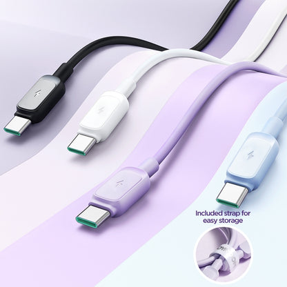 JOYROOM S-AC027A14 Multi-Color Series 3A USB to USB-C / Type-C Fast Charging Data Cable, Length:2m(White) - USB-C & Type-C Cable by JOYROOM | Online Shopping South Africa | PMC Jewellery