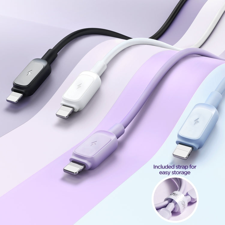JOYROOM S-AL012A14 Multi-Color Series 2.4A USB to 8 Pin Fast Charging Data Cable, Length:1.2m(Black) - Normal Style Cable by JOYROOM | Online Shopping South Africa | PMC TechLife | Buy Now Pay Later Mobicred