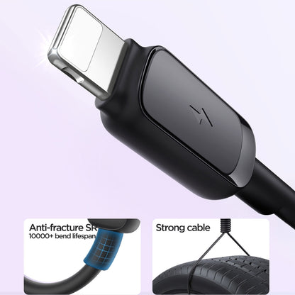 JOYROOM S-AL012A14 Multi-Color Series 2.4A USB to 8 Pin Fast Charging Data Cable, Length:1.2m(Black) - Normal Style Cable by JOYROOM | Online Shopping South Africa | PMC Jewellery