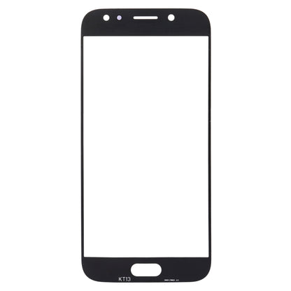 For Galaxy J7 (2017) / J730 Front Screen Outer Glass Lens (Black) - Outer Glass Lens by PMC Jewellery | Online Shopping South Africa | PMC Jewellery