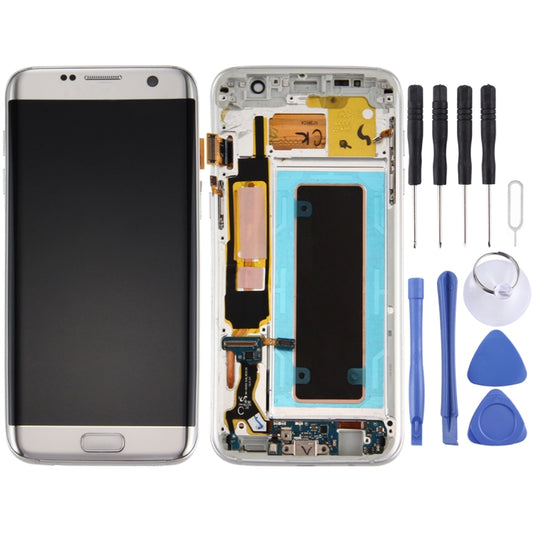 Original LCD Screen and Digitizer Full Assembly with Frame & Charging Port Board & Volume Button & Power Button for Galaxy S7 Edge / G935A(Silver) - LCD Screen by PMC Jewellery | Online Shopping South Africa | PMC Jewellery
