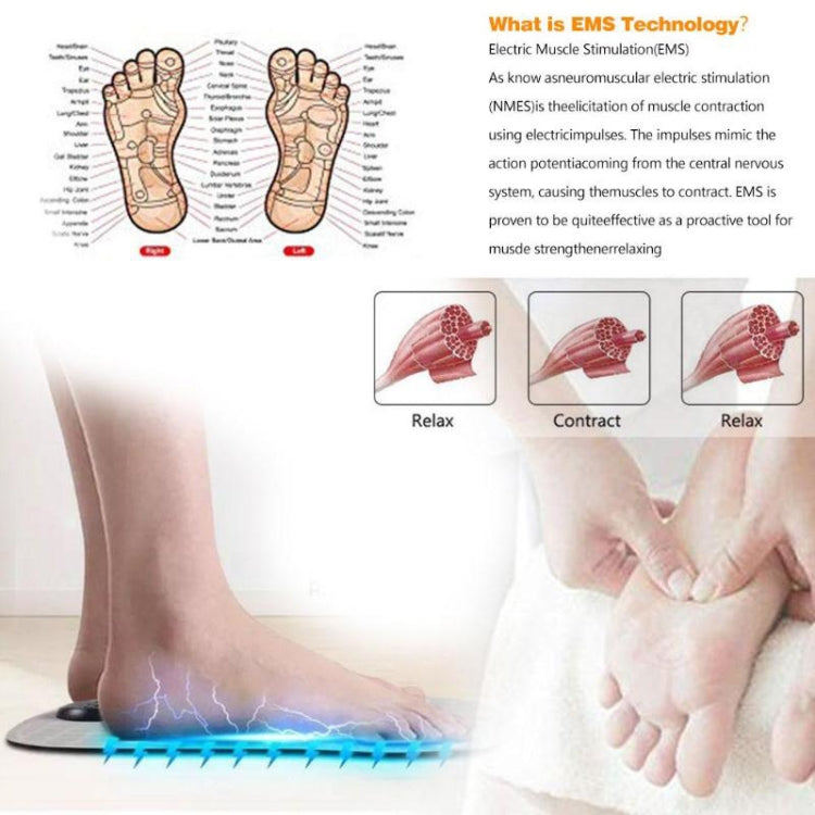 EMS Micro-current Smart Foot Pad Foot Massage Physical Therapy (Rechargeable Version) - Massage & Relaxation by PMC Jewellery | Online Shopping South Africa | PMC Jewellery