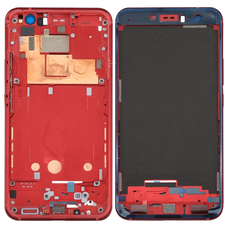 Front Housing LCD Frame Bezel Plate for HTC U11(Red) - free shipping - PMC TechLife - Order now!