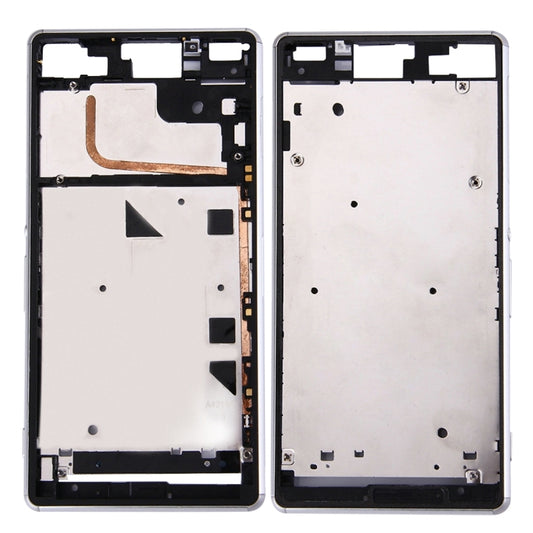 Single SIM Front Housing LCD Frame Bezel for Sony Xperia Z3(White) - Frame Bezel Plate by PMC Jewellery | Online Shopping South Africa | PMC Jewellery