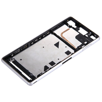 Single SIM Front Housing LCD Frame Bezel for Sony Xperia Z3(White) - Frame Bezel Plate by PMC Jewellery | Online Shopping South Africa | PMC Jewellery