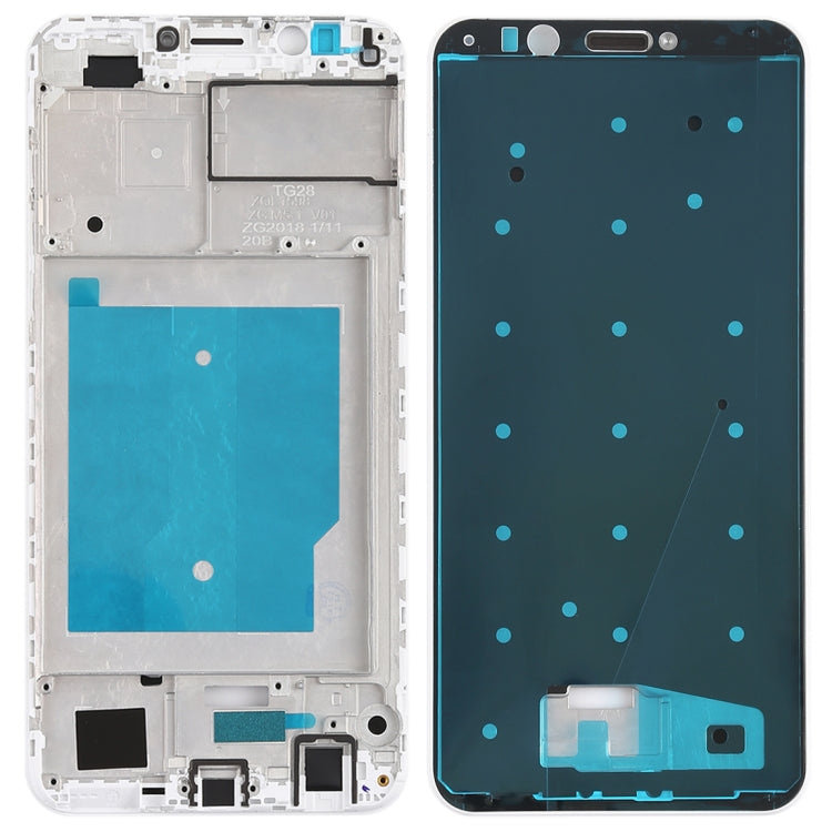 Front Housing LCD Frame Bezel for Huawei Nova 2 Lite / Y7 Prime (2018)(White) - Full Housing Cover by PMC Jewellery | Online Shopping South Africa | PMC Jewellery