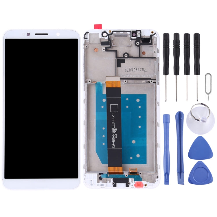 OEM LCD Screen for Huawei Y5 Prime (2018) Digitizer Full Assembly with Frame (White) - LCD Screen by PMC Jewellery | Online Shopping South Africa | PMC Jewellery