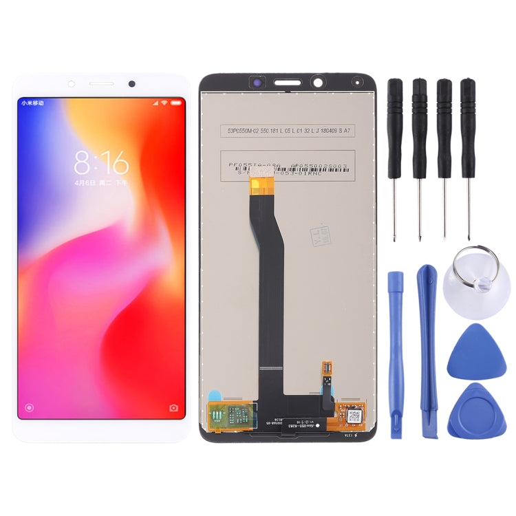 TFT LCD Screen for Xiaomi Redmi 6 / 6A with Digitizer Full Assembly(White) - LCD Screen by PMC Jewellery | Online Shopping South Africa | PMC Jewellery