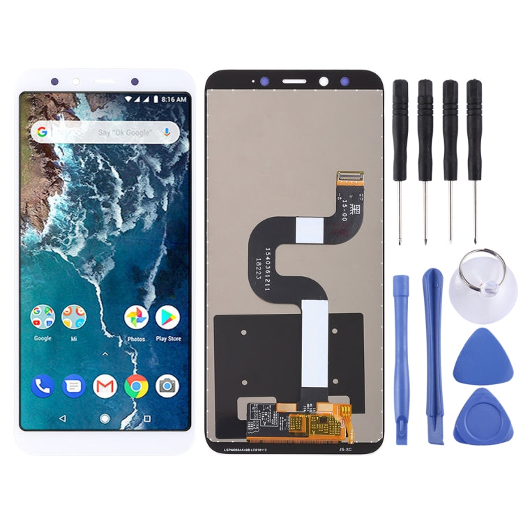 TFT LCD Screen for Xiaomi Mi 6X / A2 with Digitizer Full Assembly(White) - free shipping - PMC TechLife - Order now!