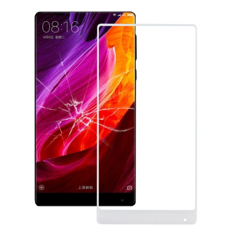 For Xiaomi Mi Mix Front Screen Outer Glass Lens(White) - Touch Panel by PMC Jewellery | Online Shopping South Africa | PMC Jewellery