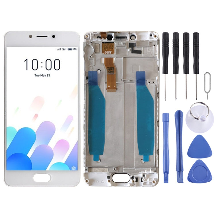 TFT LCD Screen for Meizu Meilan A5 / M5c Digitizer Full Assembly with Frame(White) - LCD Screen by PMC Jewellery | Online Shopping South Africa | PMC Jewellery