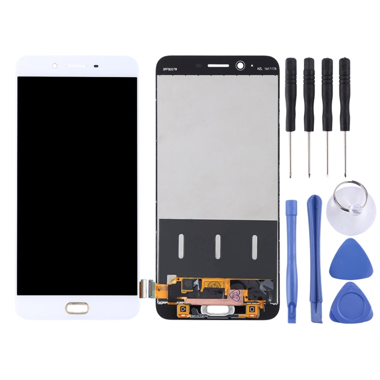 TFT LCD Screen for OPPO R9s Plus Digitizer Full Assembly (White) - LCD Screen by PMC Jewellery | Online Shopping South Africa | PMC Jewellery