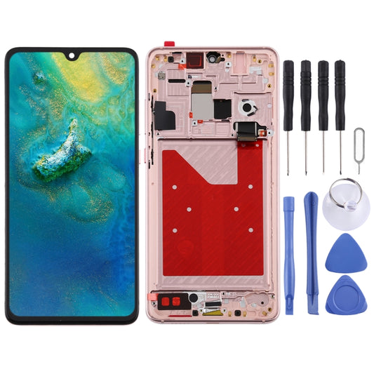 Original OLED LCD Screen for Huawei Mate 20 Digitizer Full Assembly with Frame(Gold) - LCD Screen by PMC Jewellery | Online Shopping South Africa | PMC Jewellery