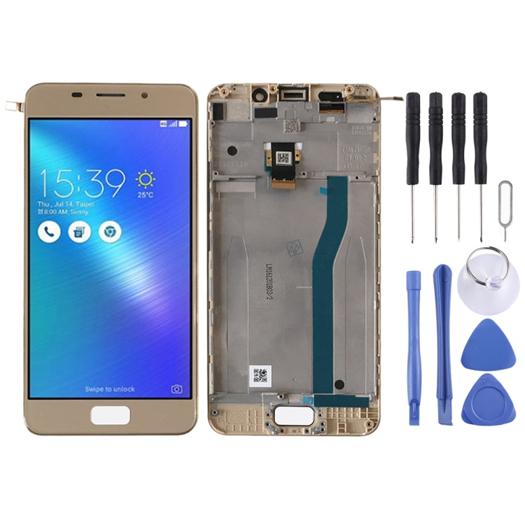 OEM LCD Screen for ASUS Zenfone 3S Max ZC521TL X00GD Digitizer Full Assembly with Frame（Gold) - LCD Screen by PMC Jewellery | Online Shopping South Africa | PMC Jewellery