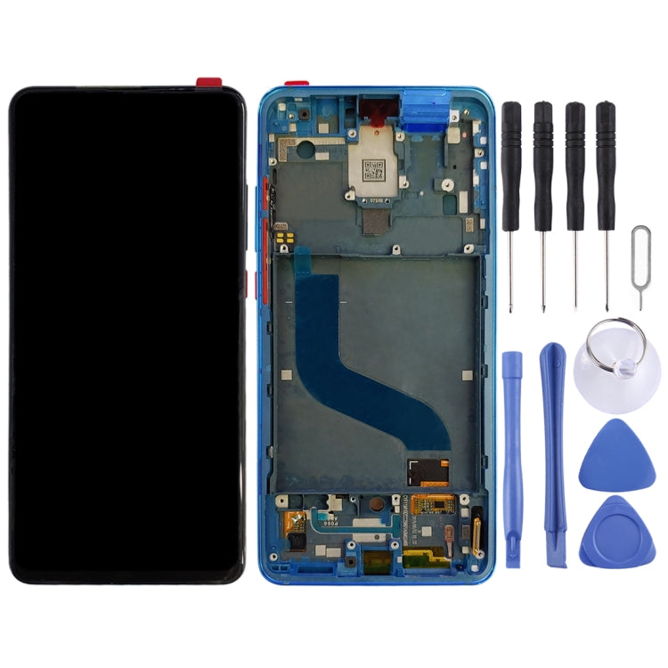 OLED LCD Screen for Xiaomi Redmi K20 / Redmi K20 Pro / 9T Pro Digitizer Full Assembly with Frame(Blue) - LCD Screen by PMC Jewellery | Online Shopping South Africa | PMC Jewellery