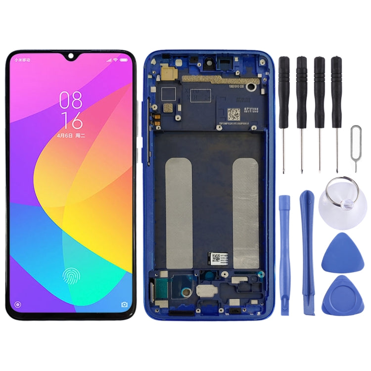 Original LCD Screen for Xiaomi Mi CC9 Digitizer Full Assembly with Frame(Blue) - free shipping - PMC TechLife - Order now!