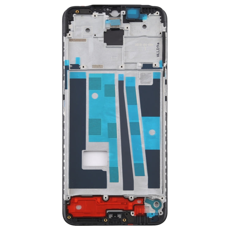 For OPPO A9 Front Housing LCD Frame Bezel Plate (Black) - Frame Bezel Plate by PMC TechLife | Online Shopping South Africa | PMC TechLife