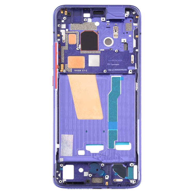 Front Housing LCD Frame Bezel Plate With Side Keys for Xiaomi Redmi K30 Pro (Purple) - Frame Bezel Plate by PMC Jewellery | Online Shopping South Africa | PMC Jewellery