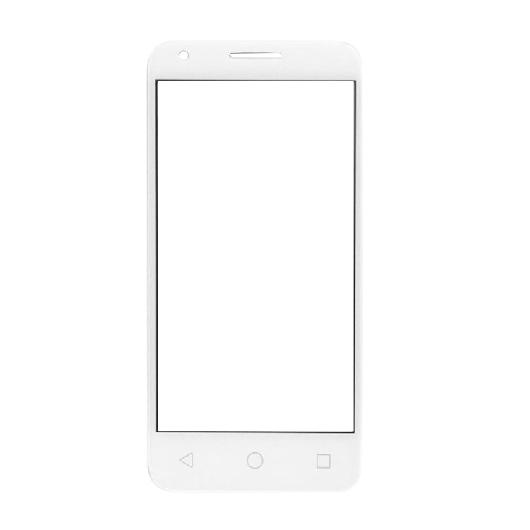 For Alcatel One Touch Pixi 3 4.5 / 4027 Front Screen Outer Glass Lens (White) - Outer Glass Lens by PMC Jewellery | Online Shopping South Africa | PMC Jewellery