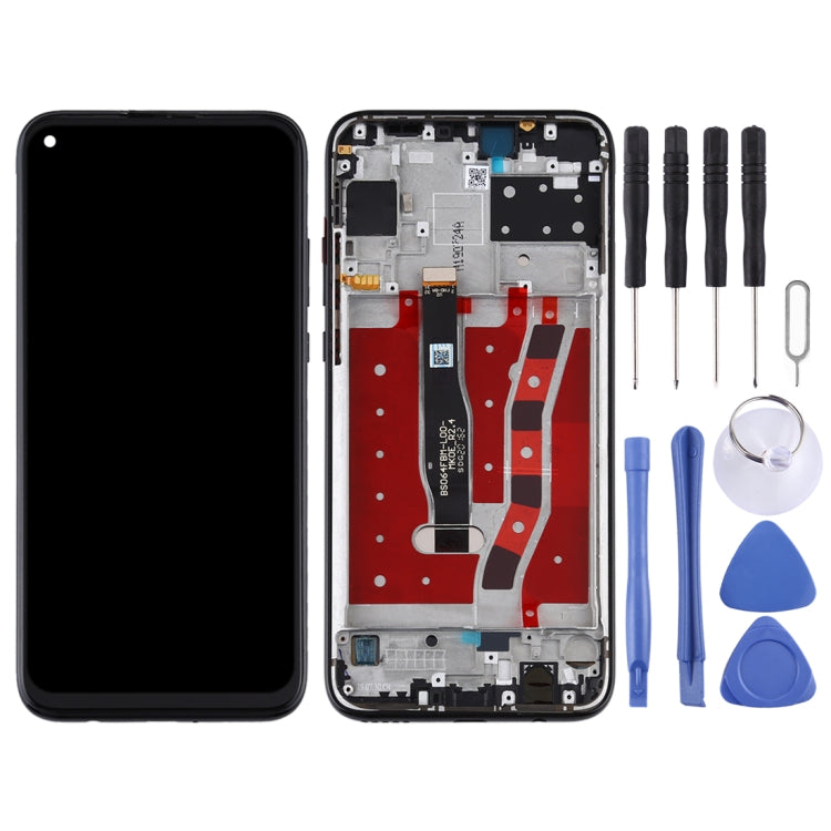 OEM LCD Screen for Huawei Nova 5i Digitizer Full Assembly with Frame(Black) - free shipping - PMC TechLife - Order now!