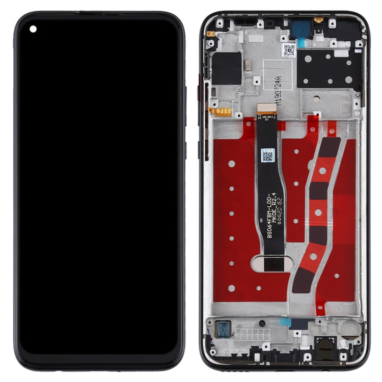 OEM LCD Screen for Huawei Nova 5i Digitizer Full Assembly with Frame(Black) - free shipping - PMC TechLife - Order now!
