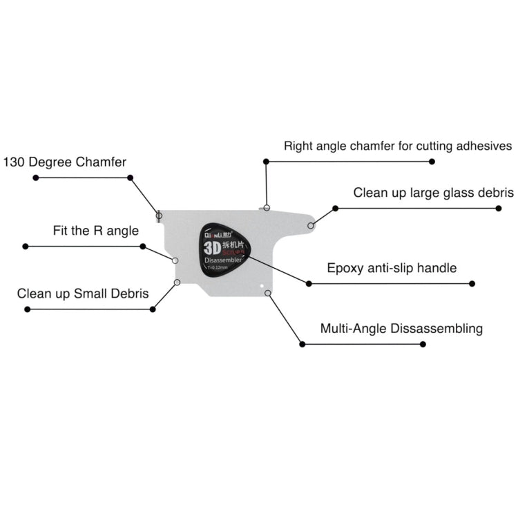 10 PCS QIANLI 3D Ultra Thin Pry Spudger Screen Disassembling Card - free shipping - PMC TechLife - Order now!