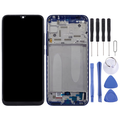 TFT LCD Screen for Xiaomi Mi CC9e / Mi A3 Digitizer Full Assembly with Frame(Blue) - LCD Screen by PMC Jewellery | Online Shopping South Africa | PMC Jewellery