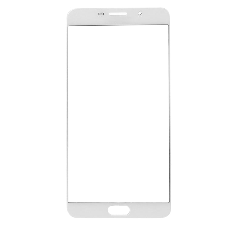 For Galaxy A9 (2016) / A900 Front Screen Outer Glass Lens (White) - Outer Glass Lens by PMC Jewellery | Online Shopping South Africa | PMC Jewellery